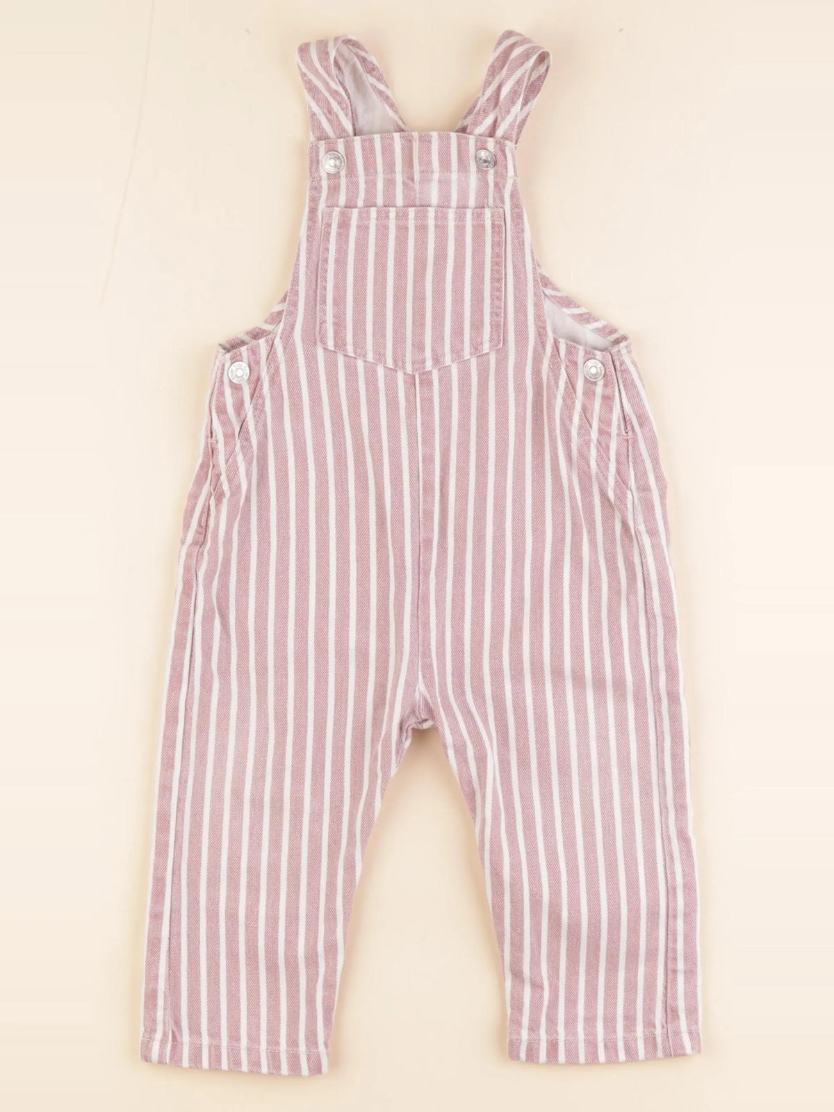 Zara - salopette rose - 12/18 mois