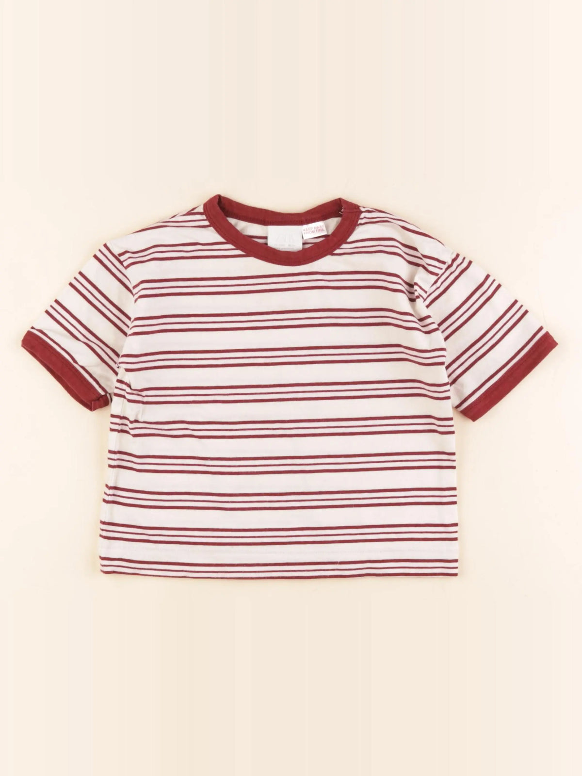 Zara - tee-shirt beige - 18 mois