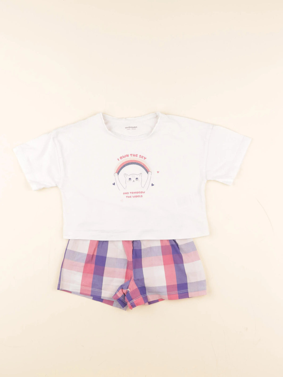 Vertbaudet - pyjama coton multicolore - 4 ans