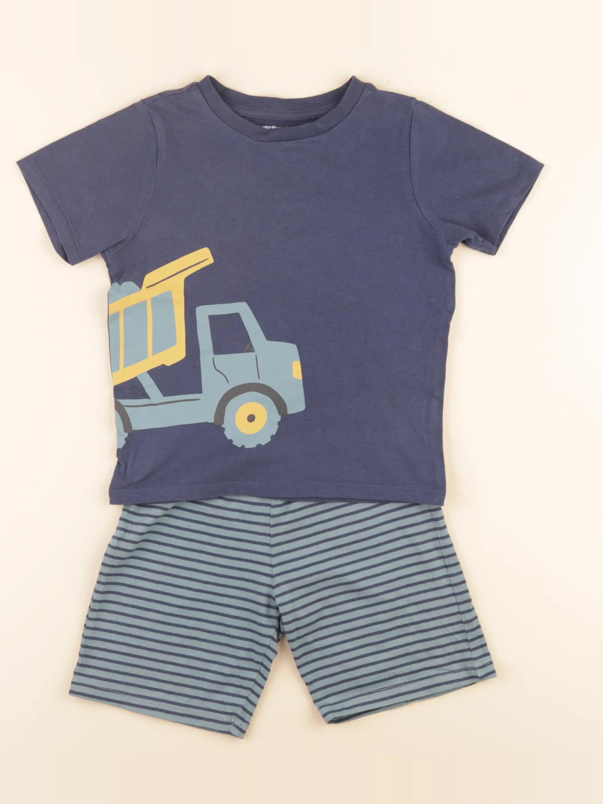 Vertbaudet - pyjama coton bleu - 5 ans