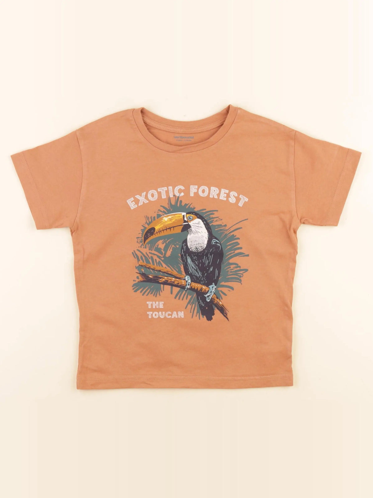 Vertbaudet - tee-shirt orange - 5 ans
