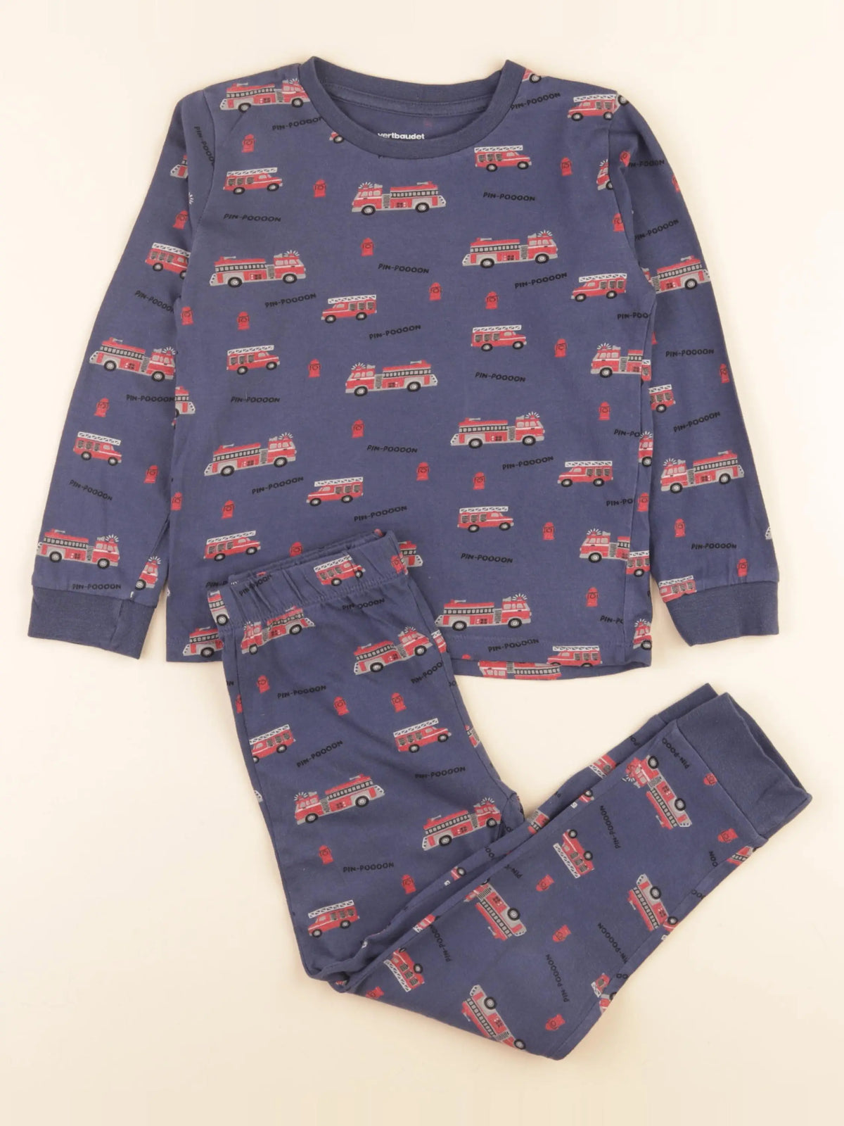 Vertbaudet - pyjama coton bleu - 5 ans
