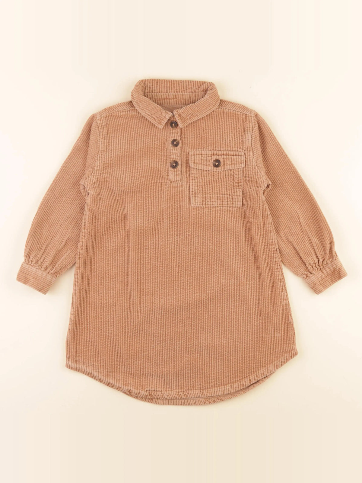 Vertbaudet - robe marron - 6 ans