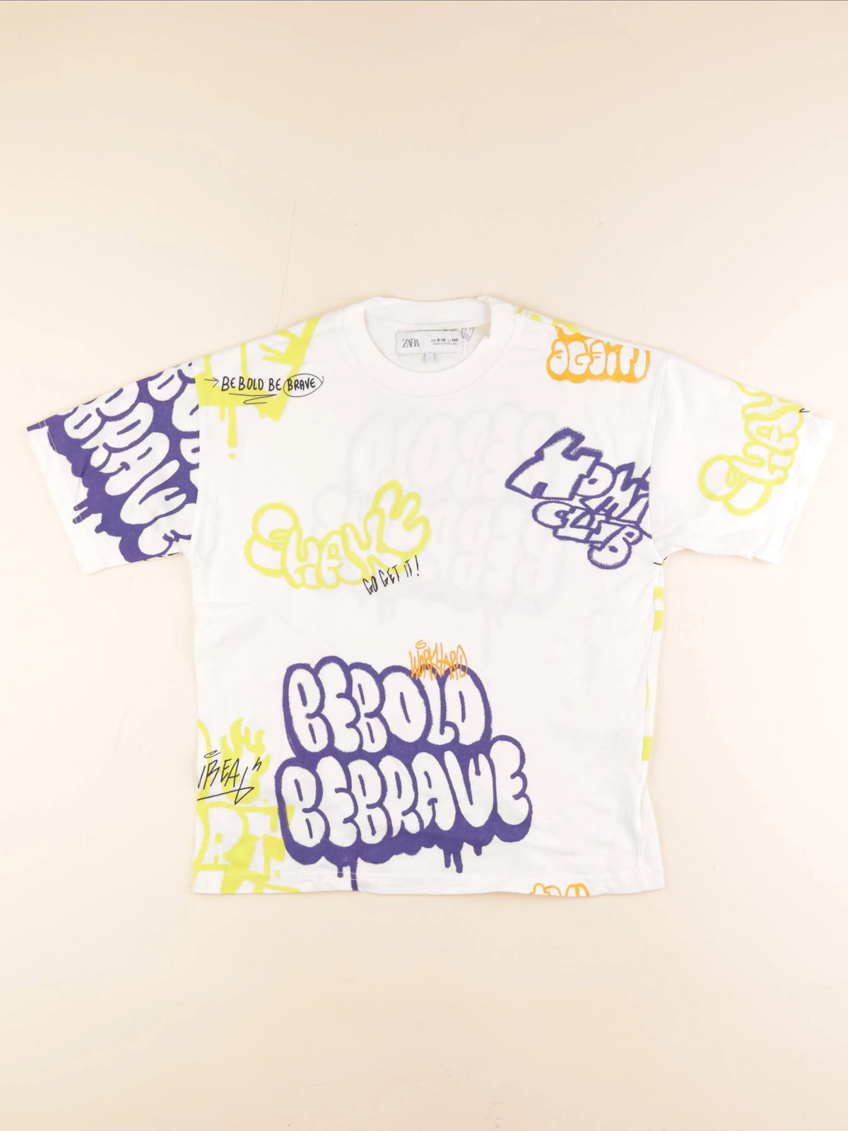 Zara - tee-shirt multicolore - 9/10 ans