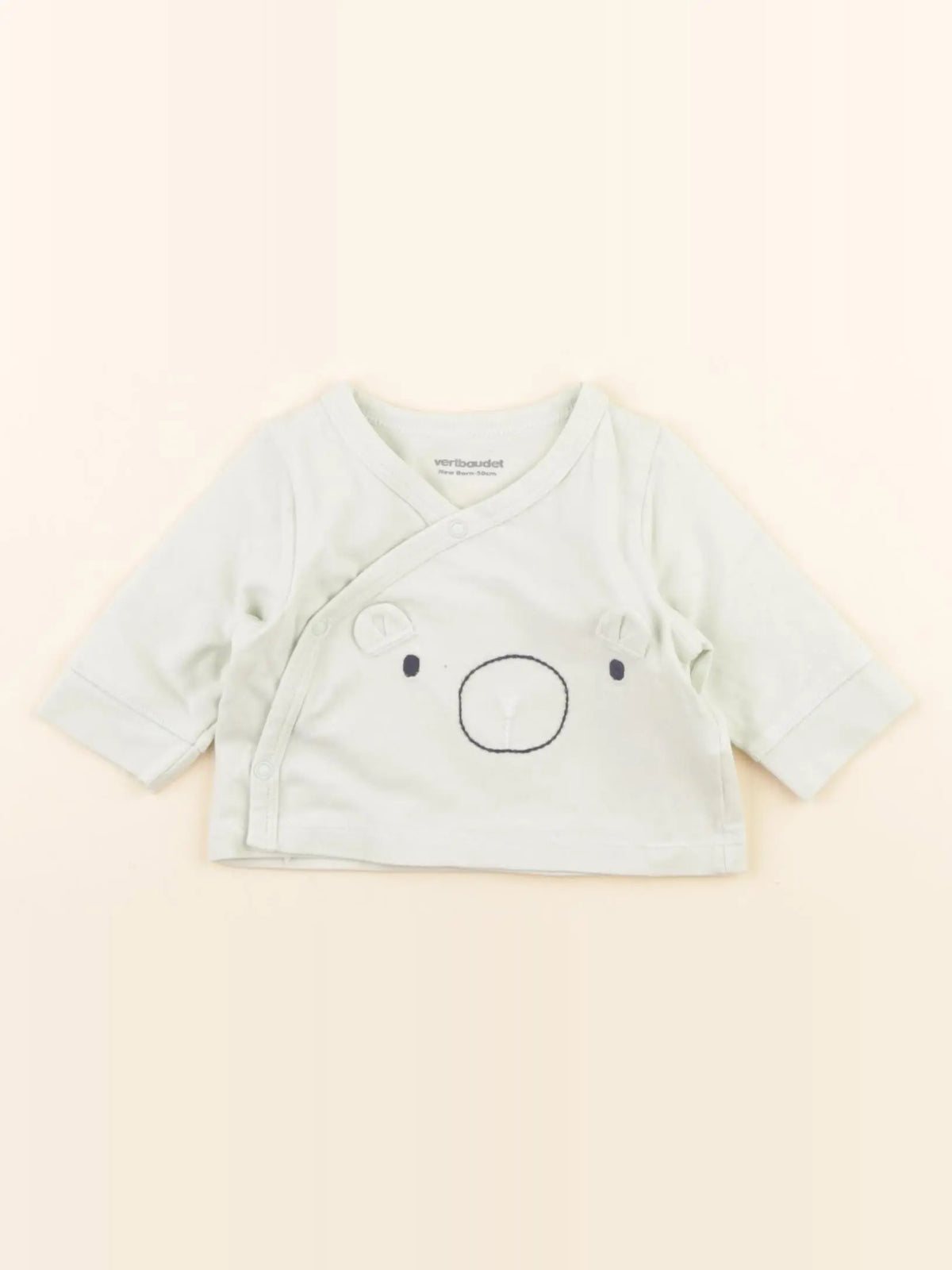 Vertbaudet - tee-shirt vert - 0 mois