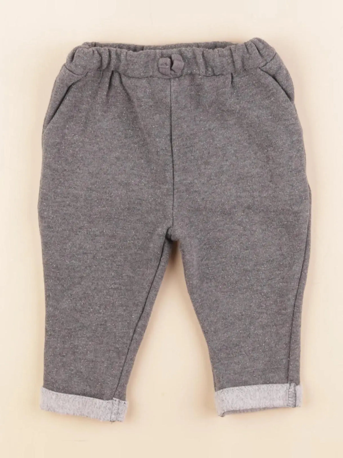 Vertbaudet - pantalon gris - 9 mois