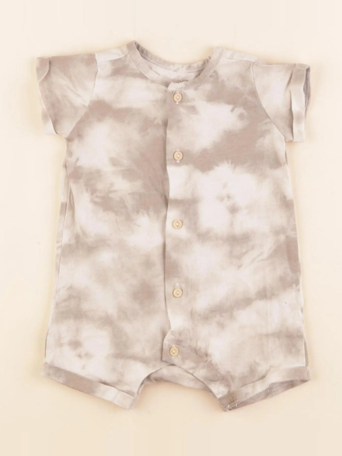 H&M - pyjama coton marron - 1/2 mois