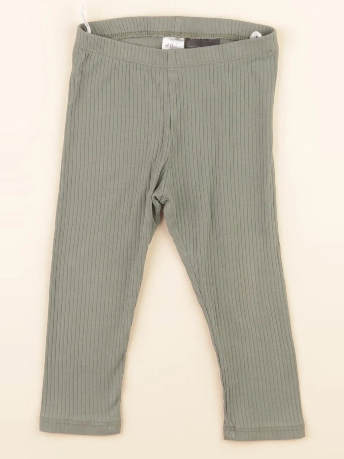 H&M - legging vert - 12/18 mois
