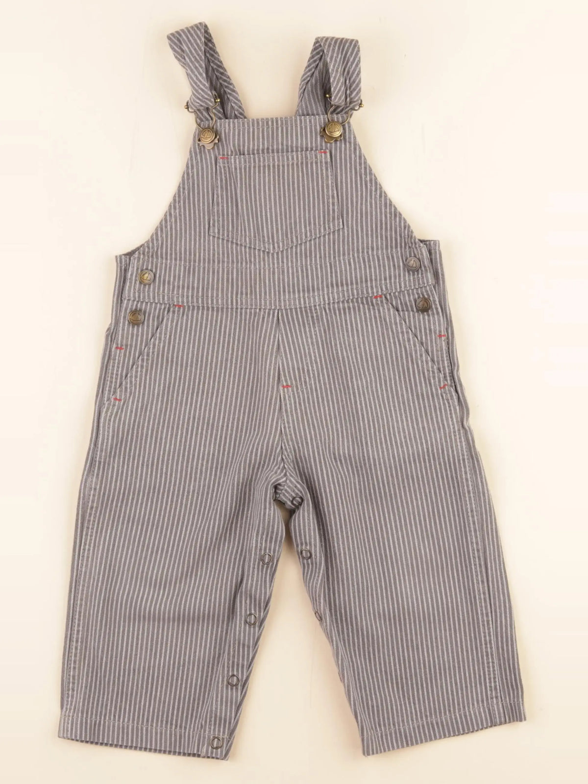 Petit Bateau - salopette marron - 12 mois
