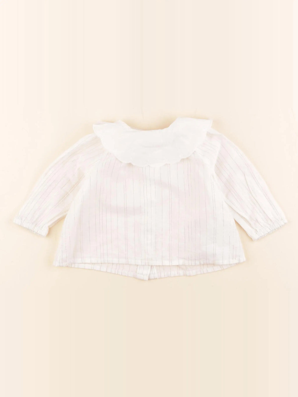 Cyrillus - tee-shirt blanc, or - 6 mois