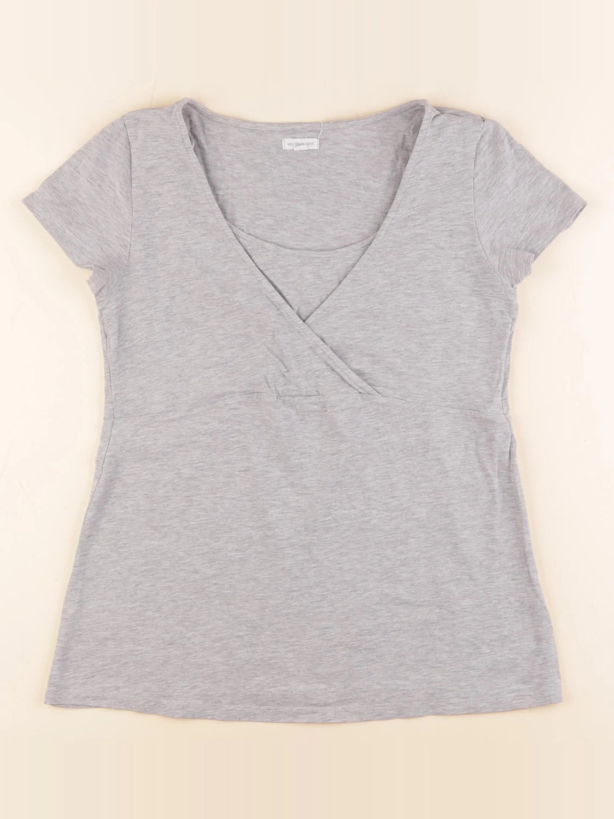 Vertbaudet - tee-shirt allaitement gris - 38 à 40