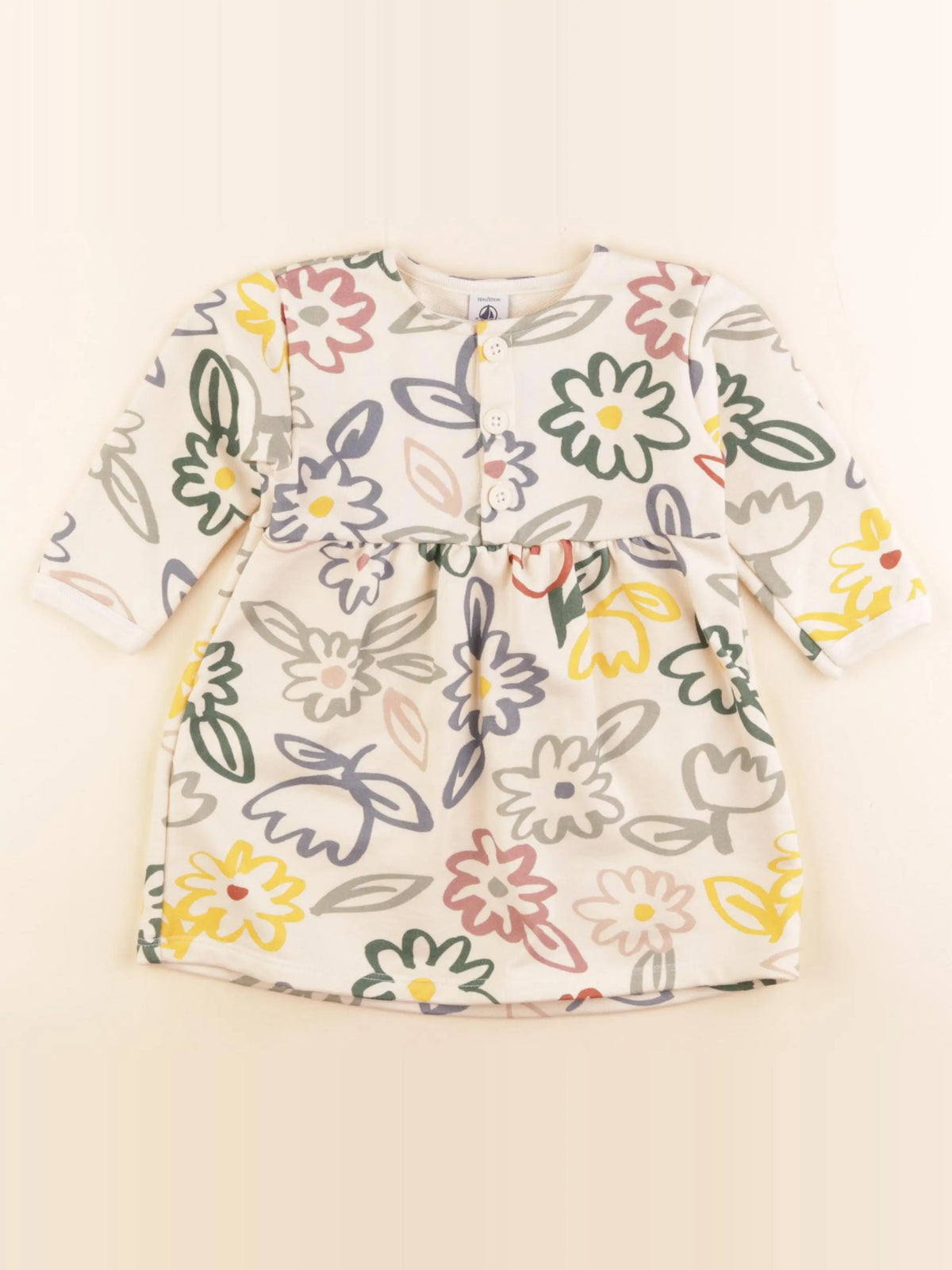 Petit Bateau - robe multicolore - 18 mois