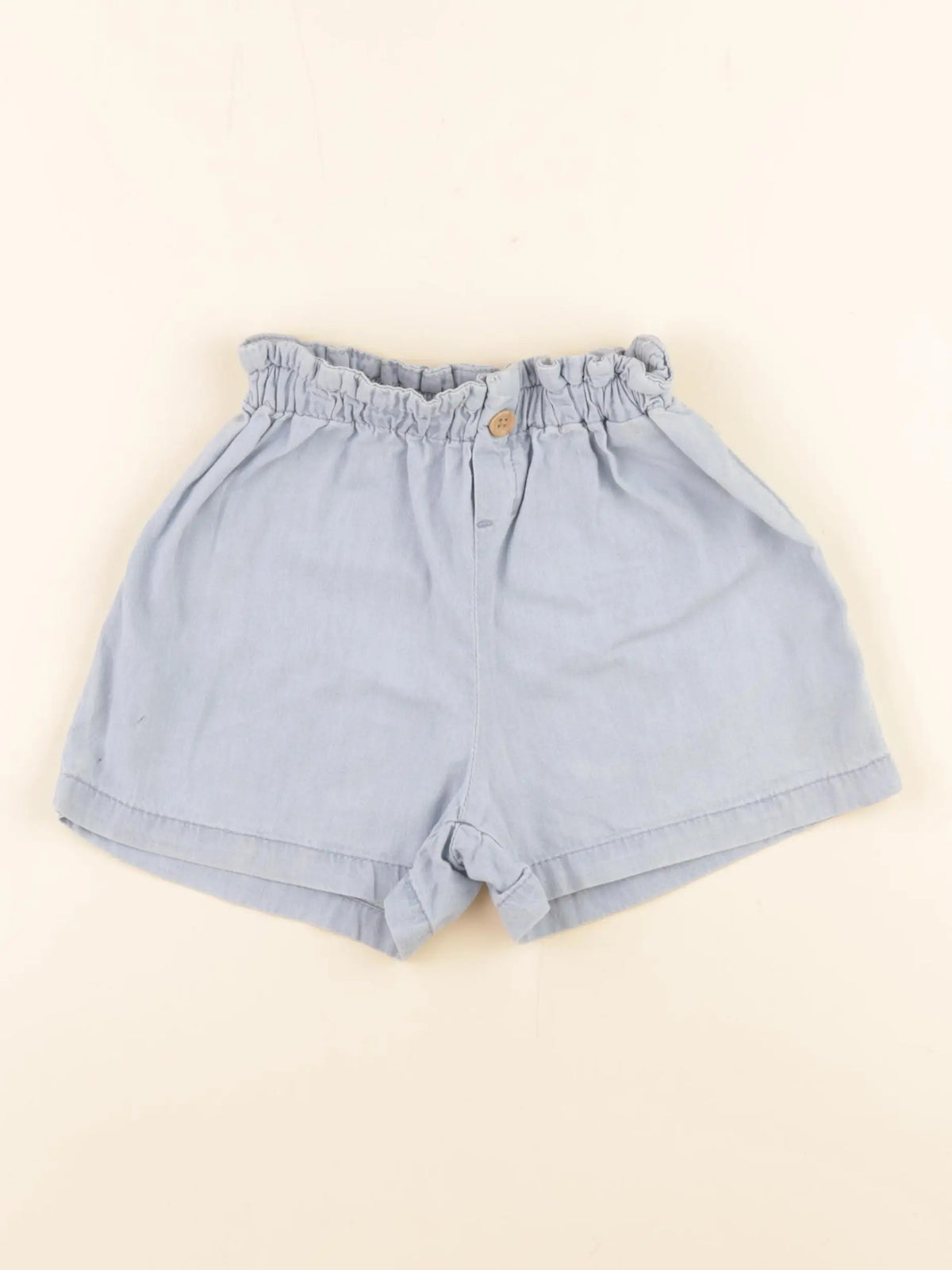H&M - short bleu - 3/4 ans