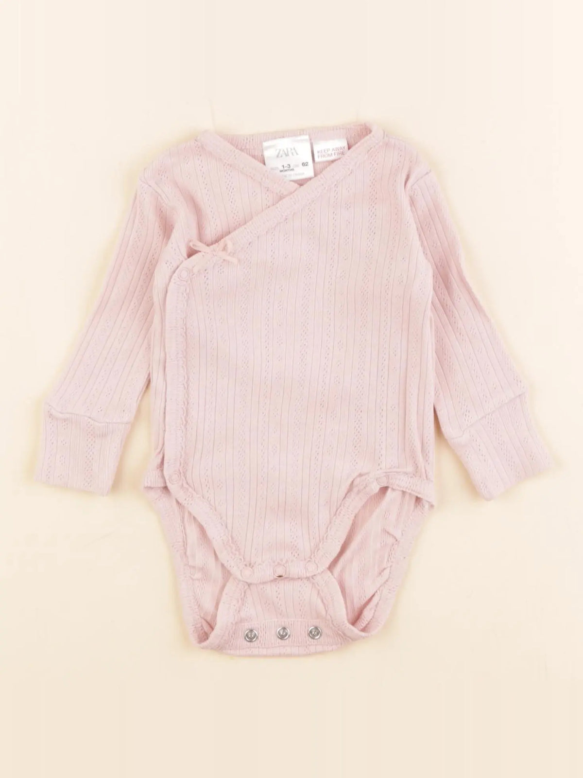 Zara - body rose - 1/3 mois