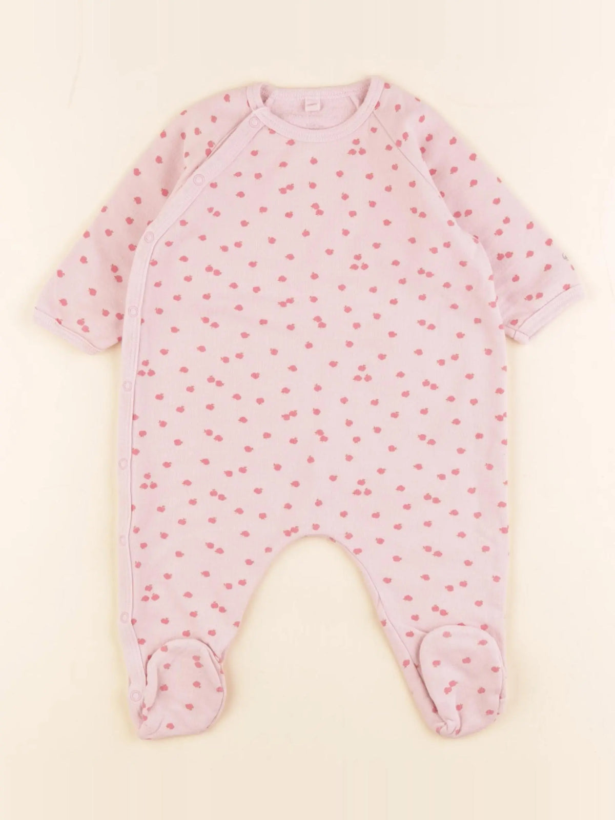 Petit Bateau - pyjama coton rose - 6 mois