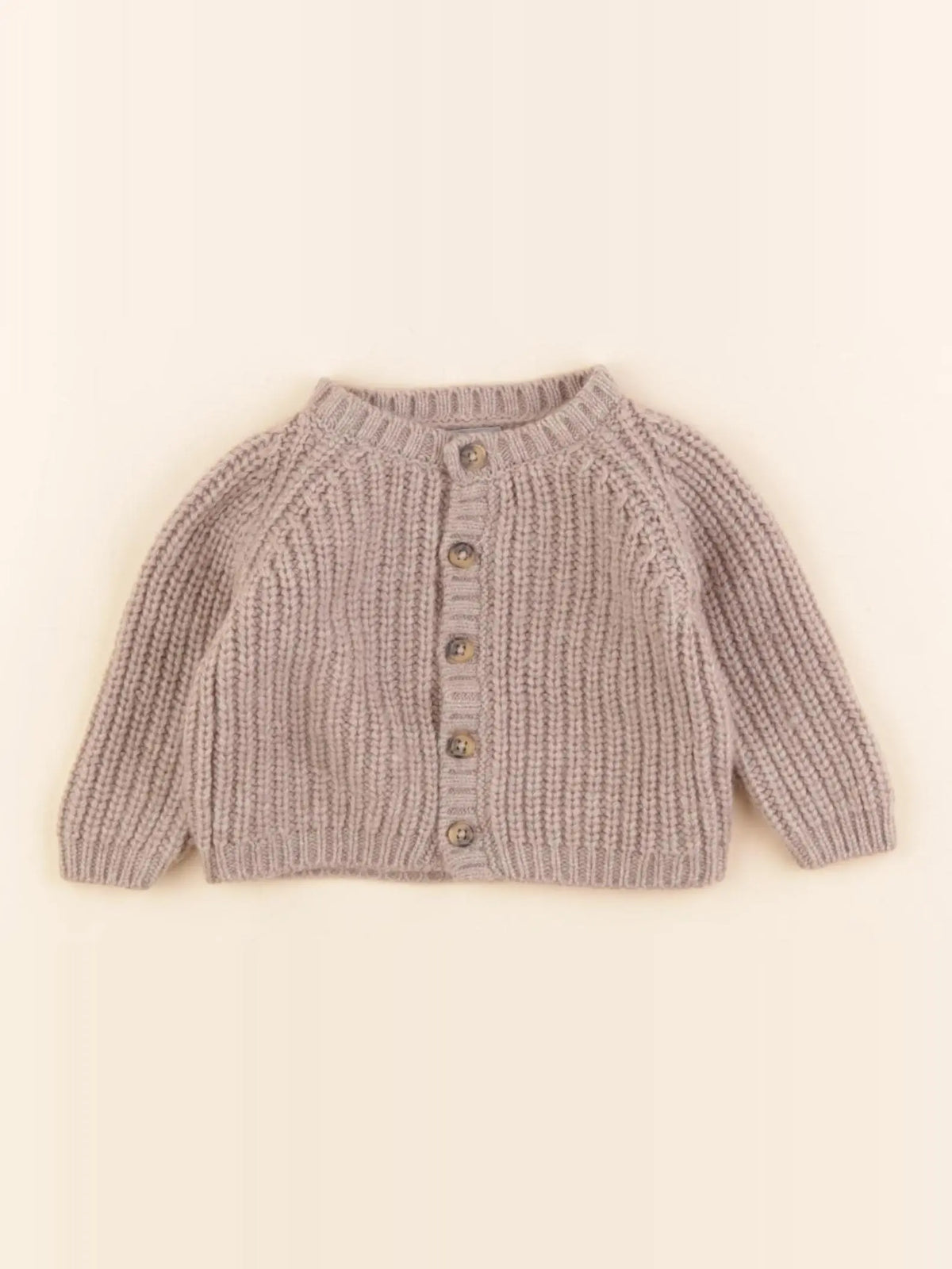 Boutchou - gilet marron - 1 mois