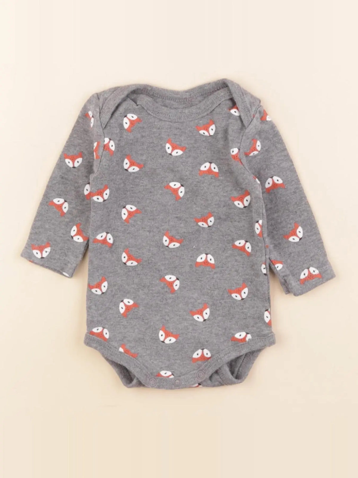 La Redoute - body gris - 3 mois