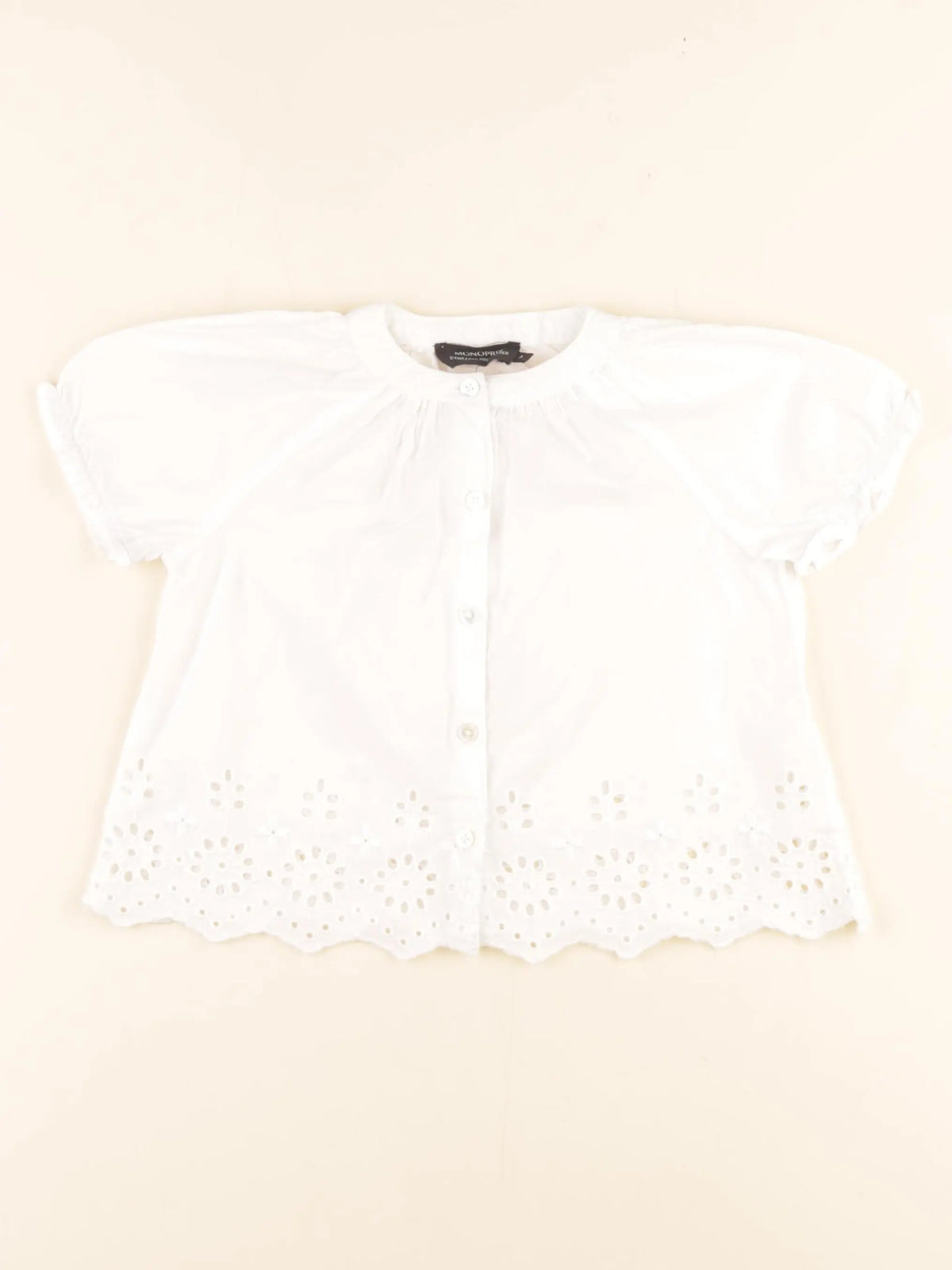Monoprix - blouse blanc - 3 ans
