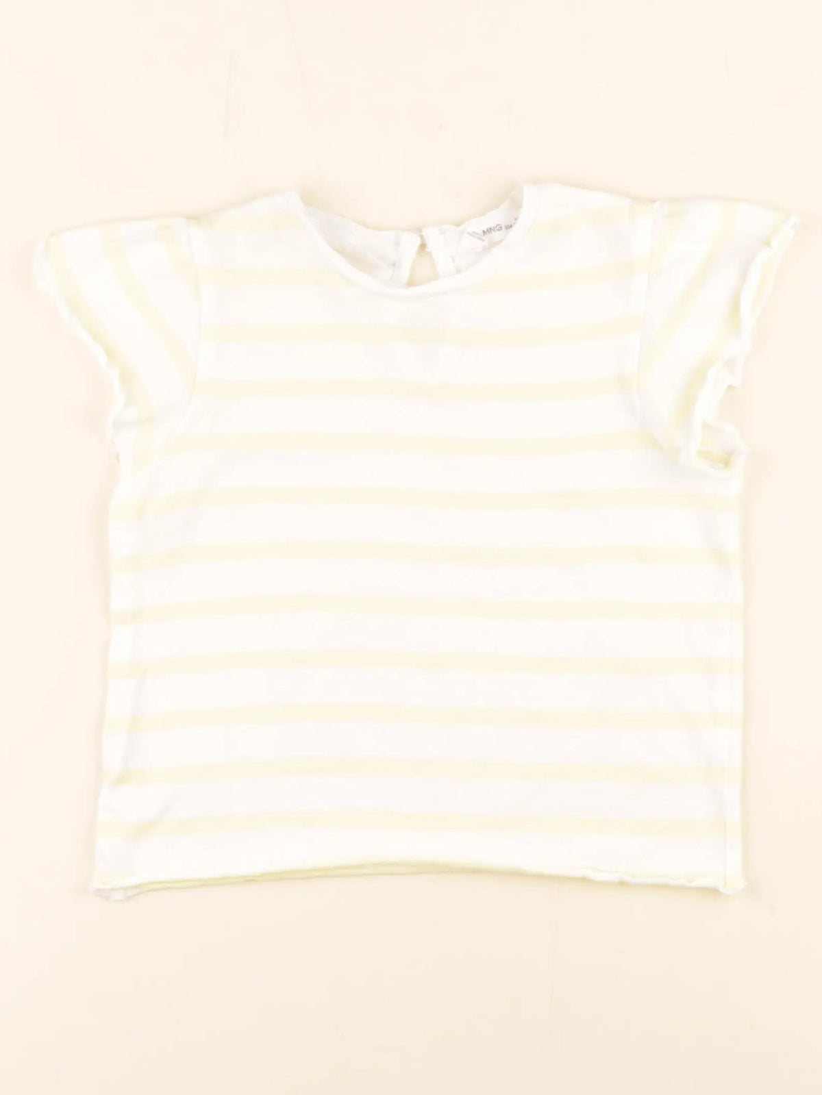 Mango - tee-shirt blanc, jaune - 3/4 ans