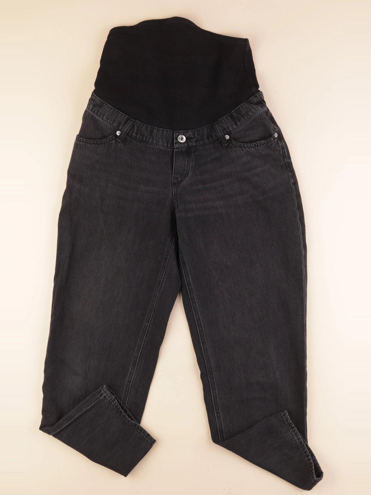 H&M - jean grossesse noir - S