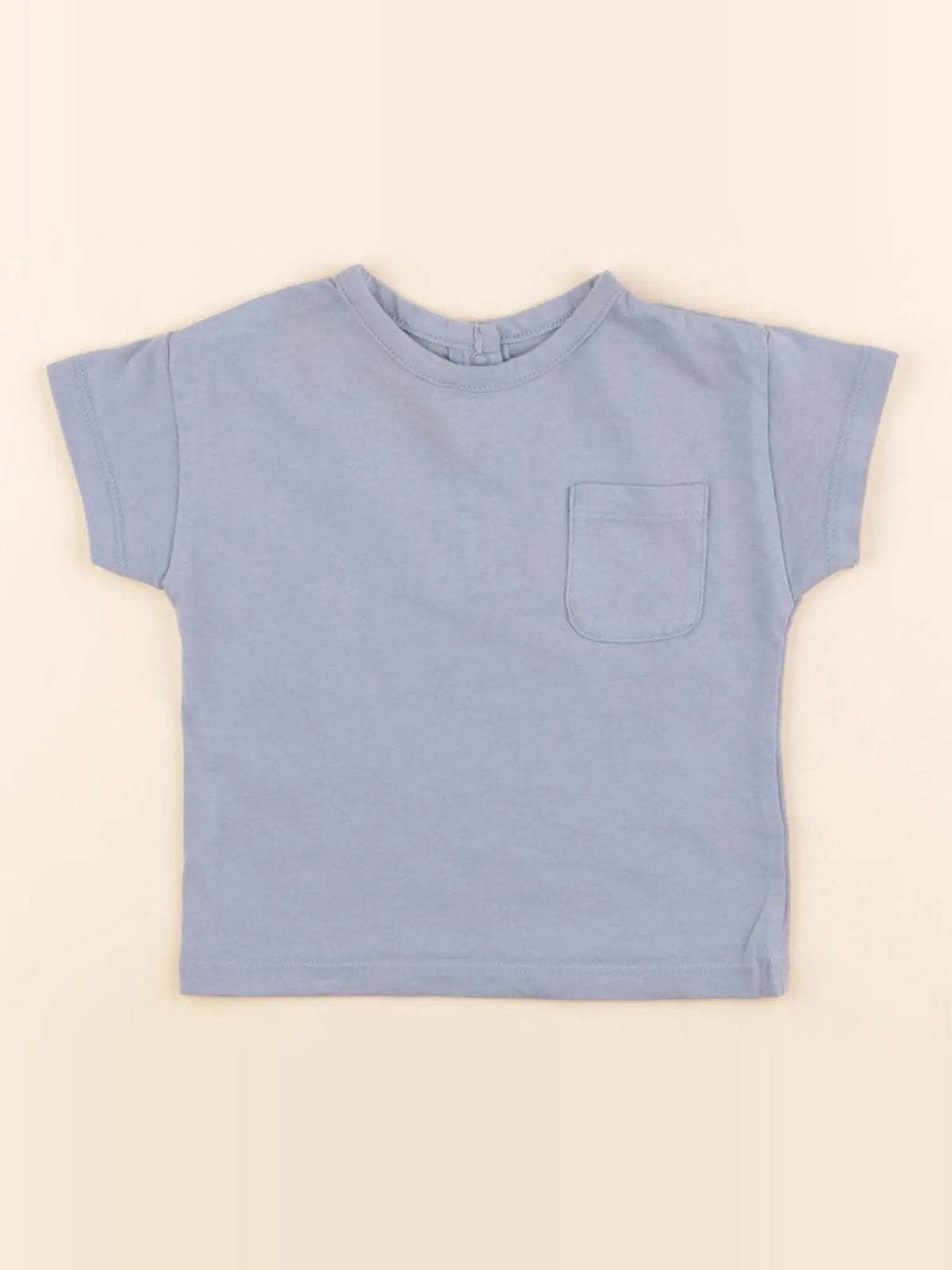 Vertbaudet - tee-shirt bleu - 6 mois