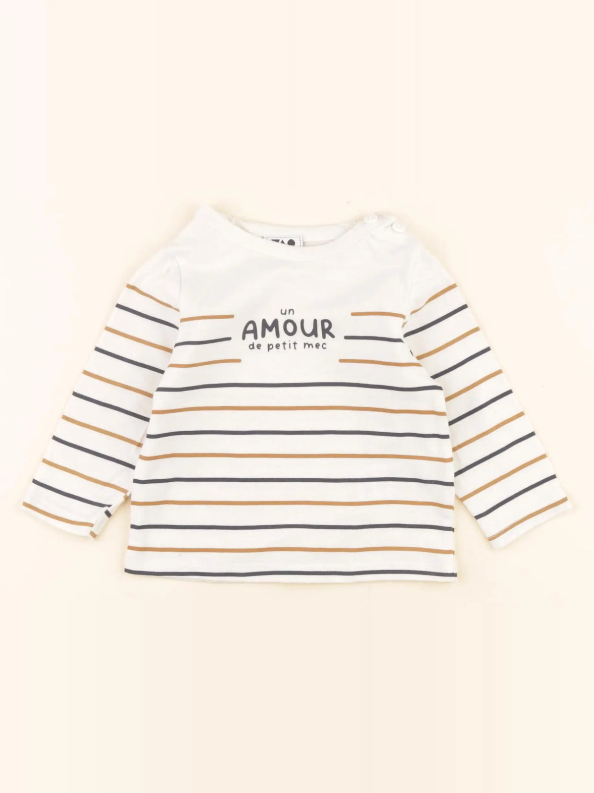 Tape à l'oeil - tee-shirt beige, marron - 6 mois