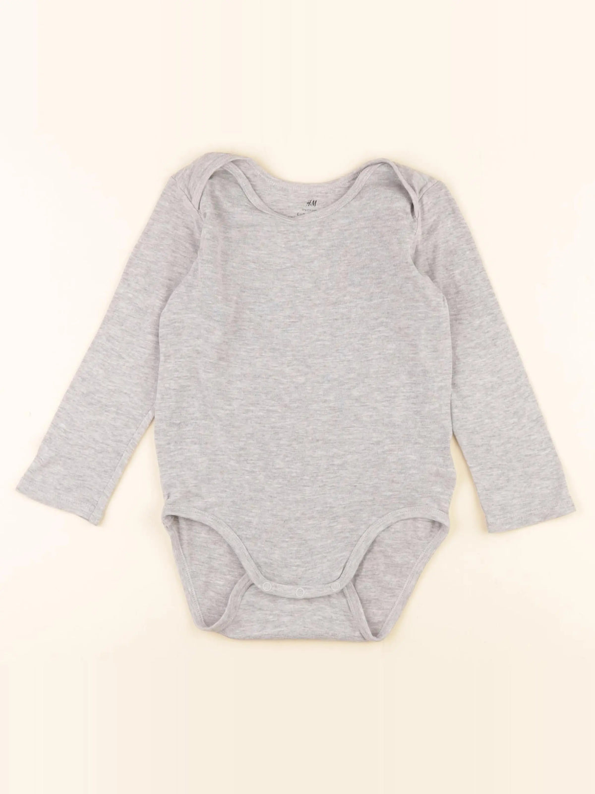 H&M - body gris - 2/3 ans