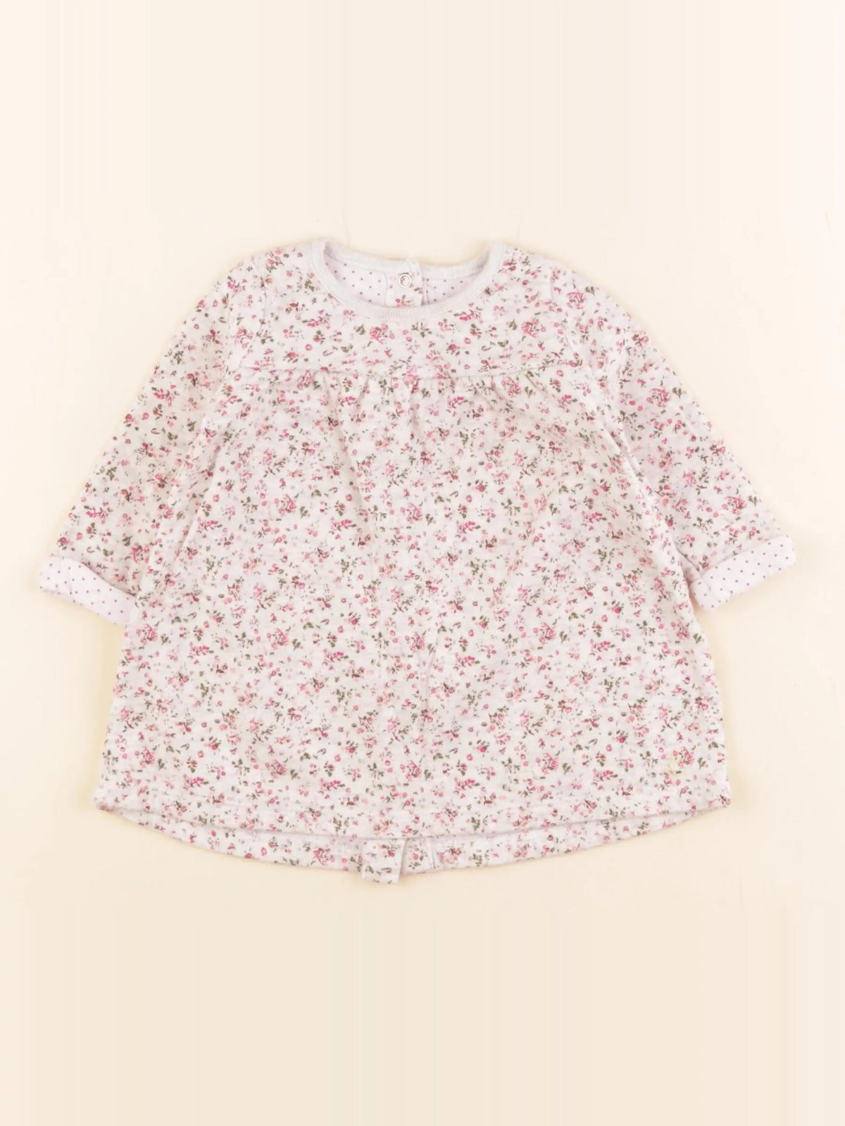 Petit Bateau - robe gris - 6 mois