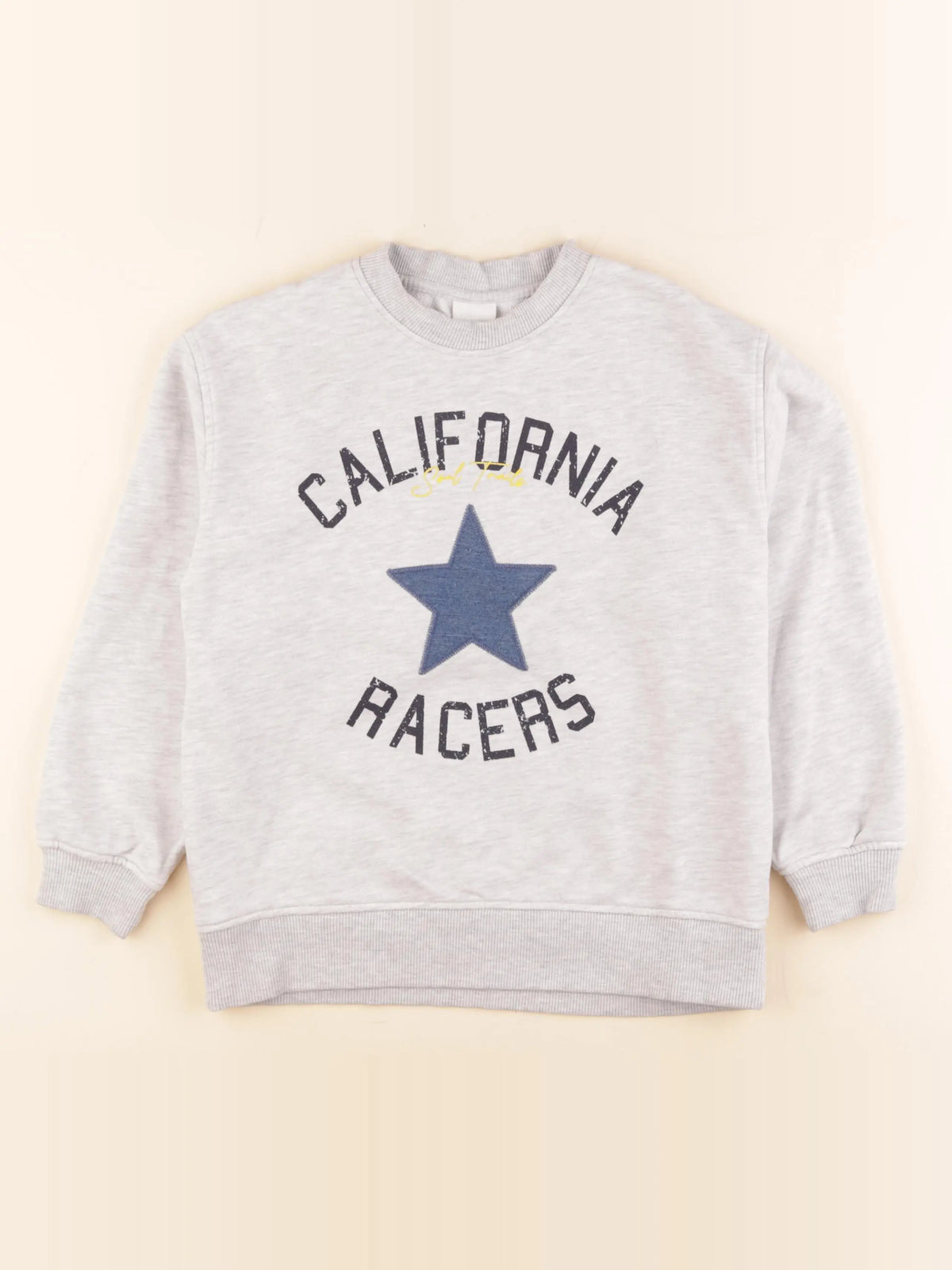 Zara - sweat gris, bleu - 8/9 ans
