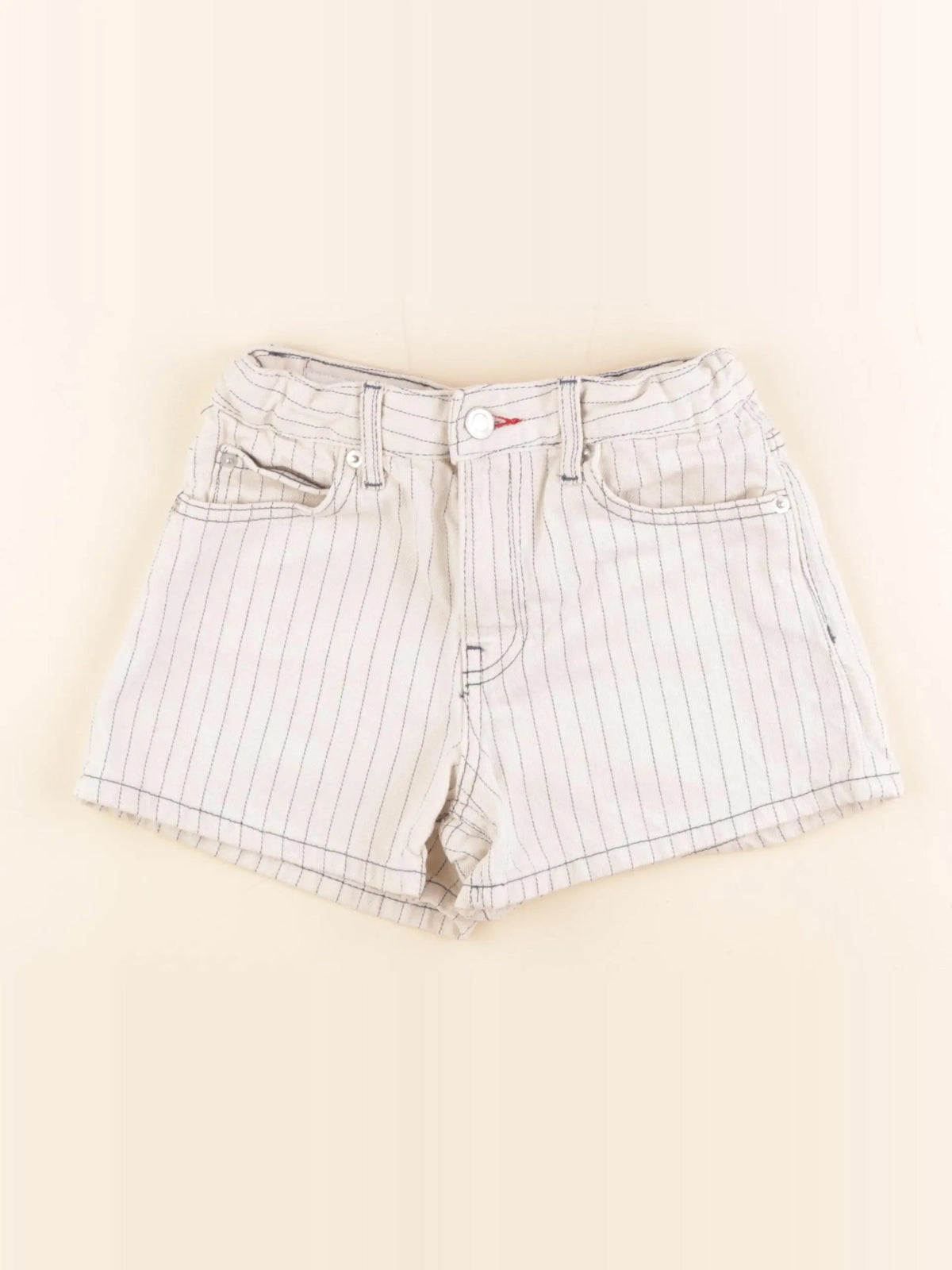 Zara - short beige, bleu - 9/10 ans