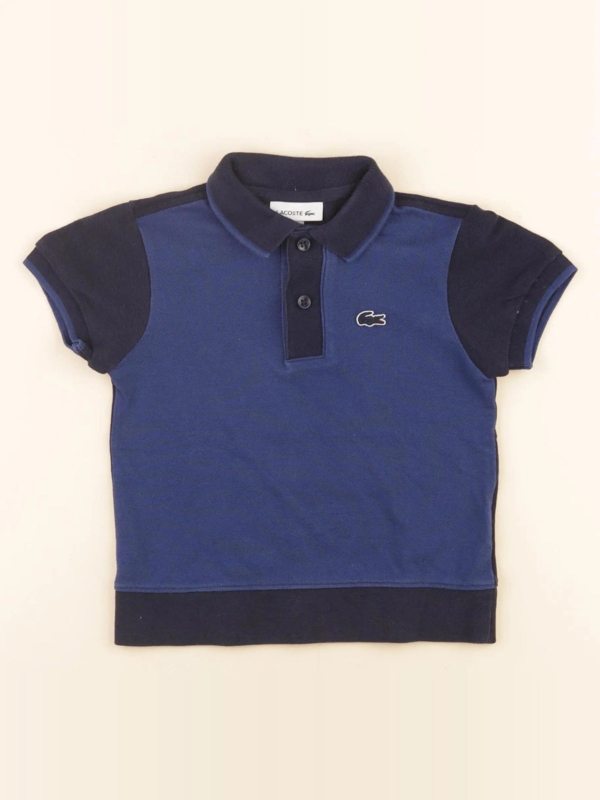 Lacoste - polo bleu - 2 ans