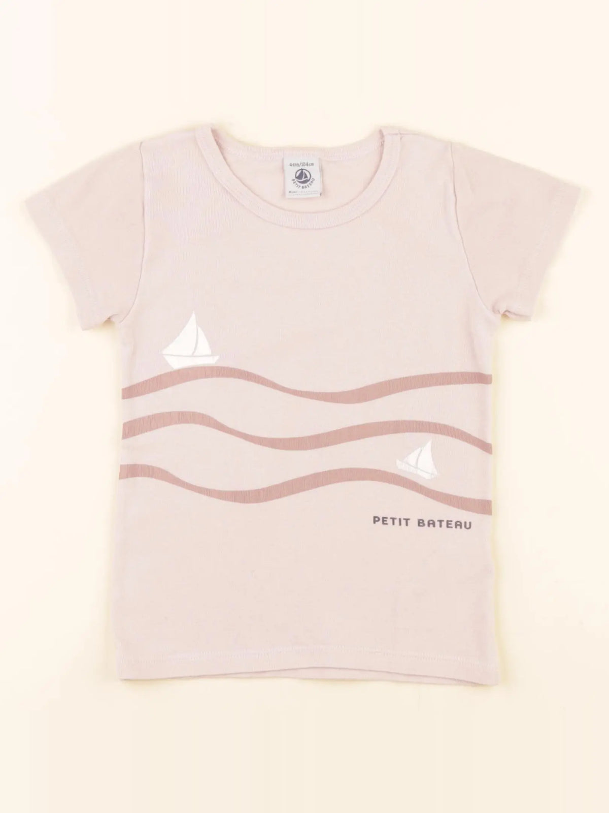Petit Bateau - maillot de corps rose - 4 ans