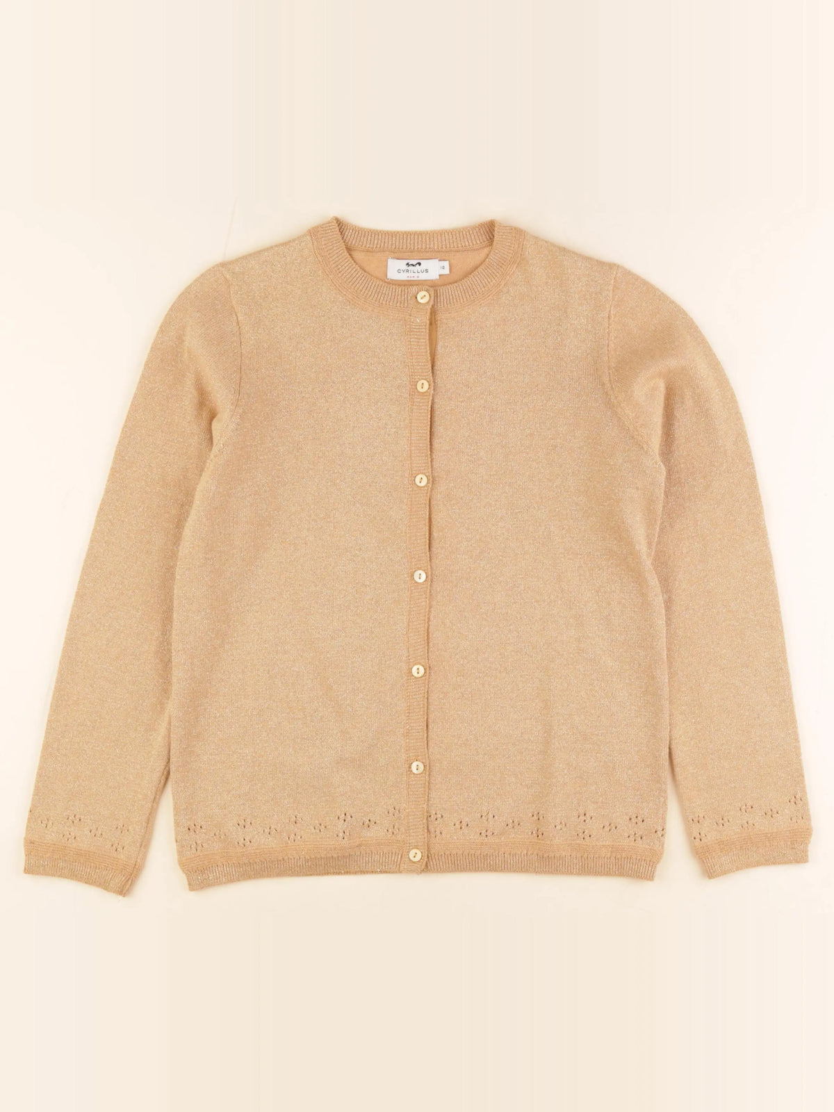 Cyrillus - gilet orange - 12 ans