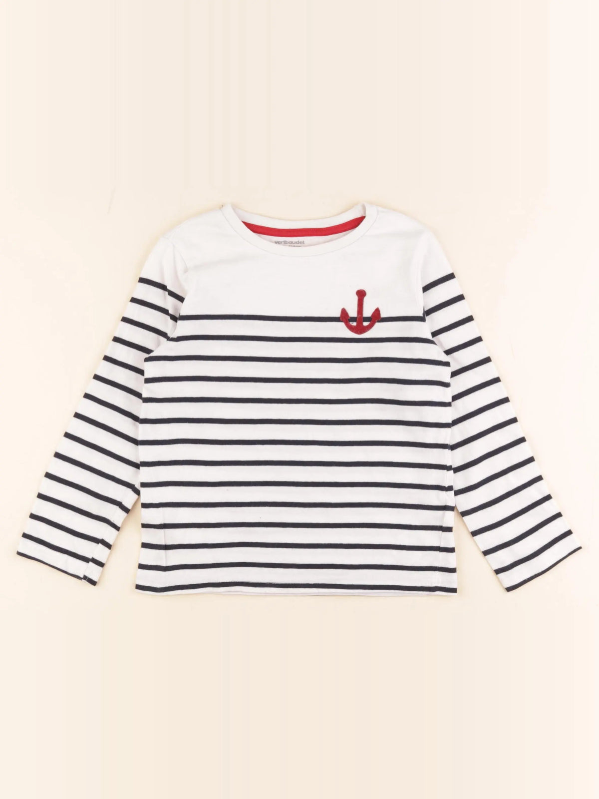 Vertbaudet - tee-shirt blanc - 6 ans