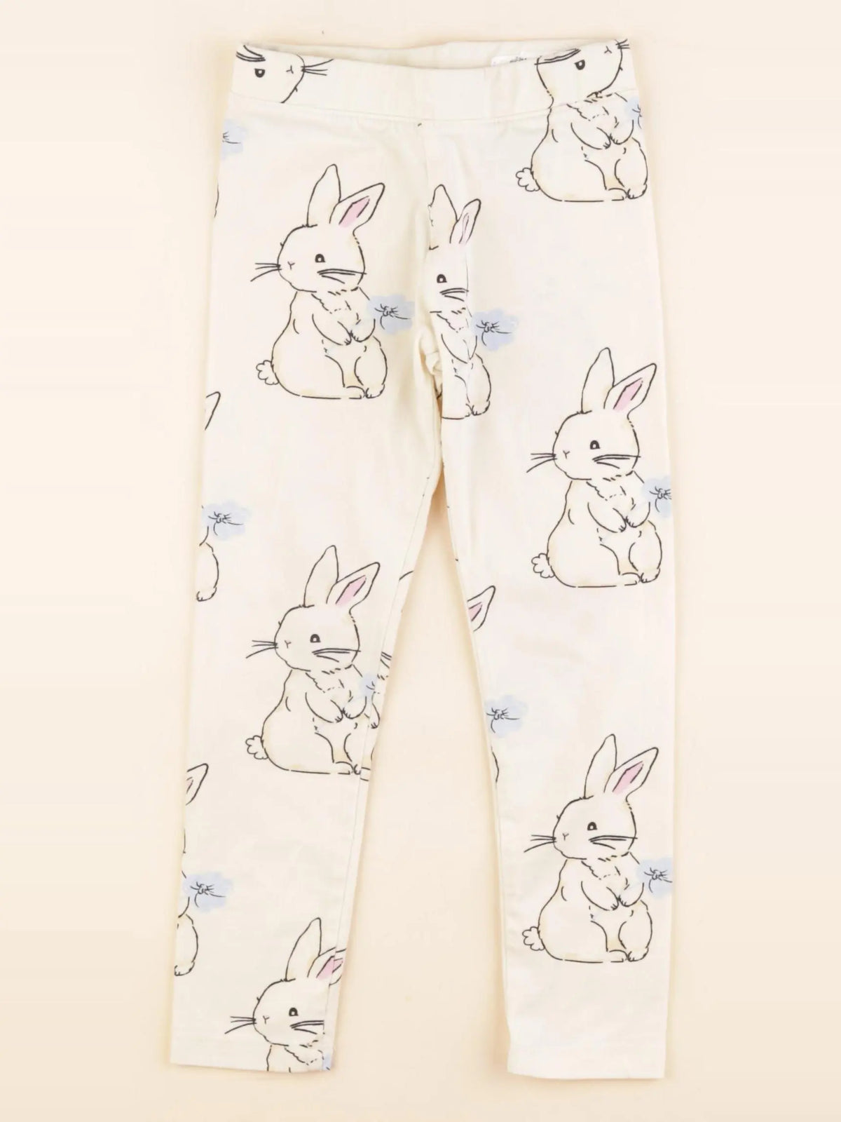 H&M - legging blanc - 3/4 ans