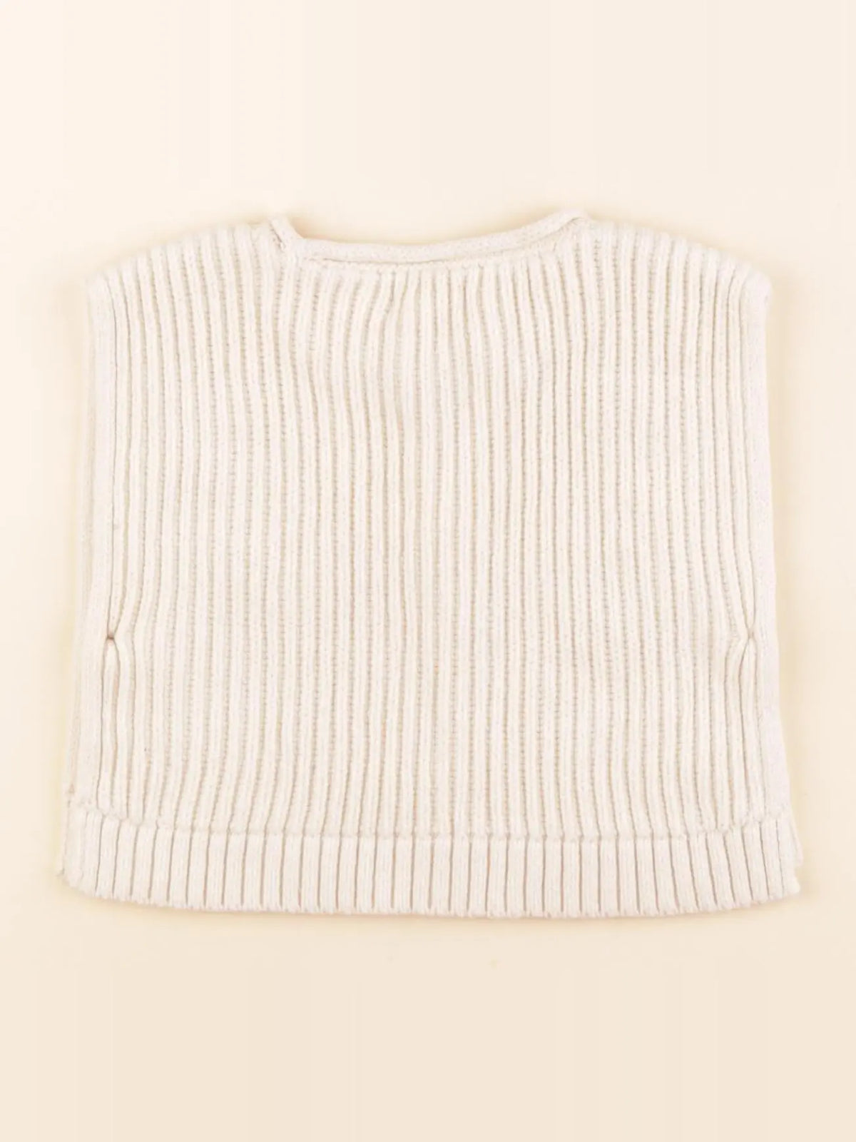 Vertbaudet - gilet beige - 9 mois