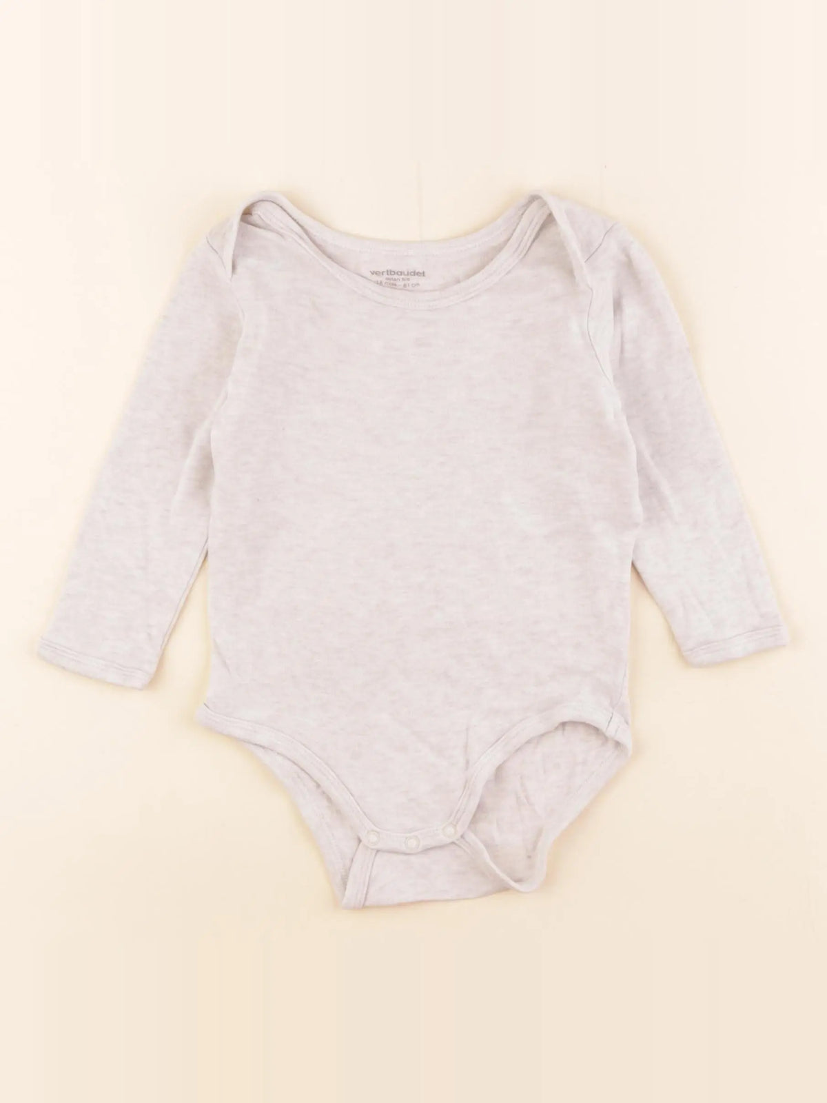 Vertbaudet - body beige - 18 mois