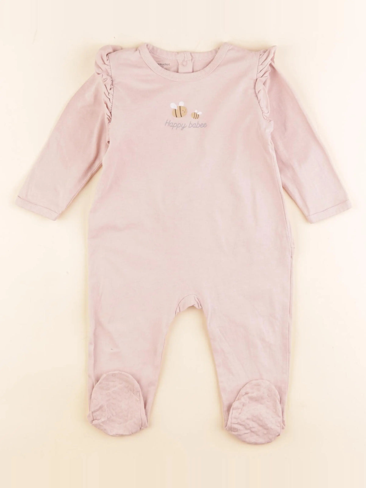 Vertbaudet - pyjama coton rose - 12 mois
