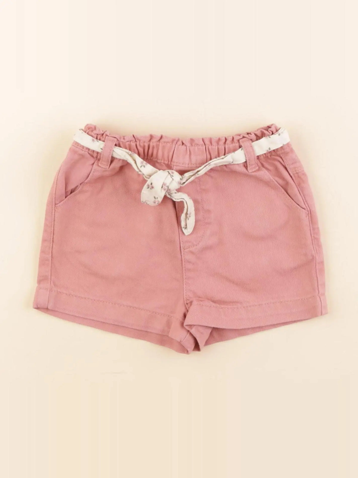 Vertbaudet - short rose - 12 mois