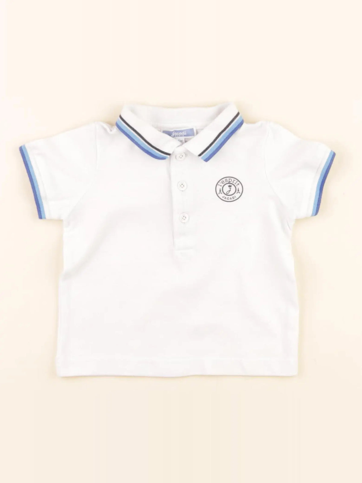 Jacadi - polo blanc - 6 mois