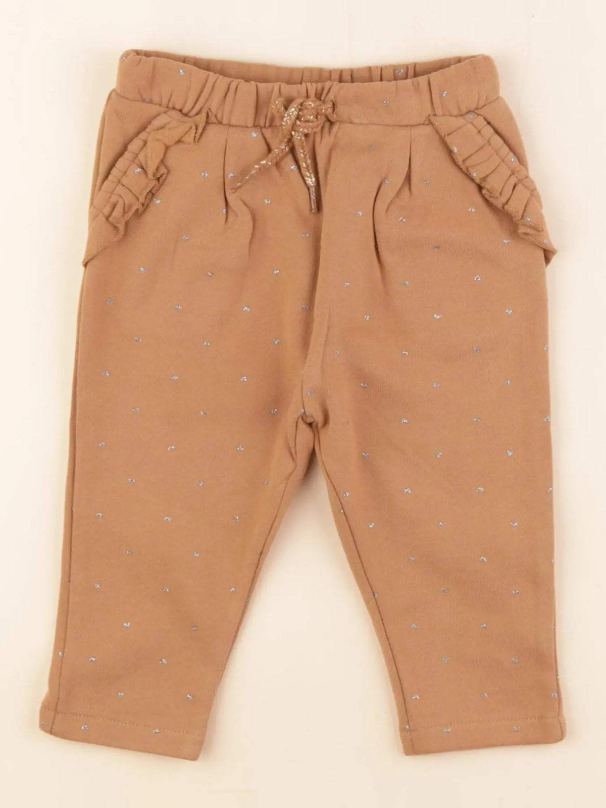 Vertbaudet - pantalon doublé marron - 12 mois