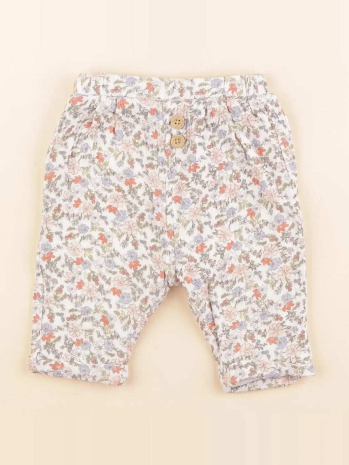 Vertbaudet - pantalon doublé multicolore - 3 mois