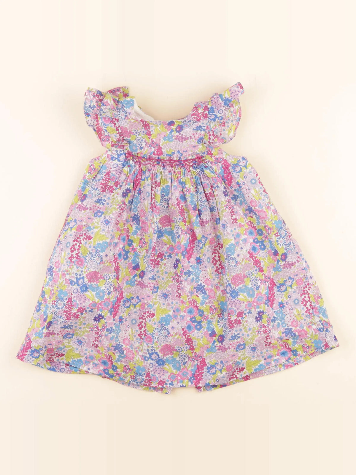 Jacadi - robe liberty multicolore - 24 mois