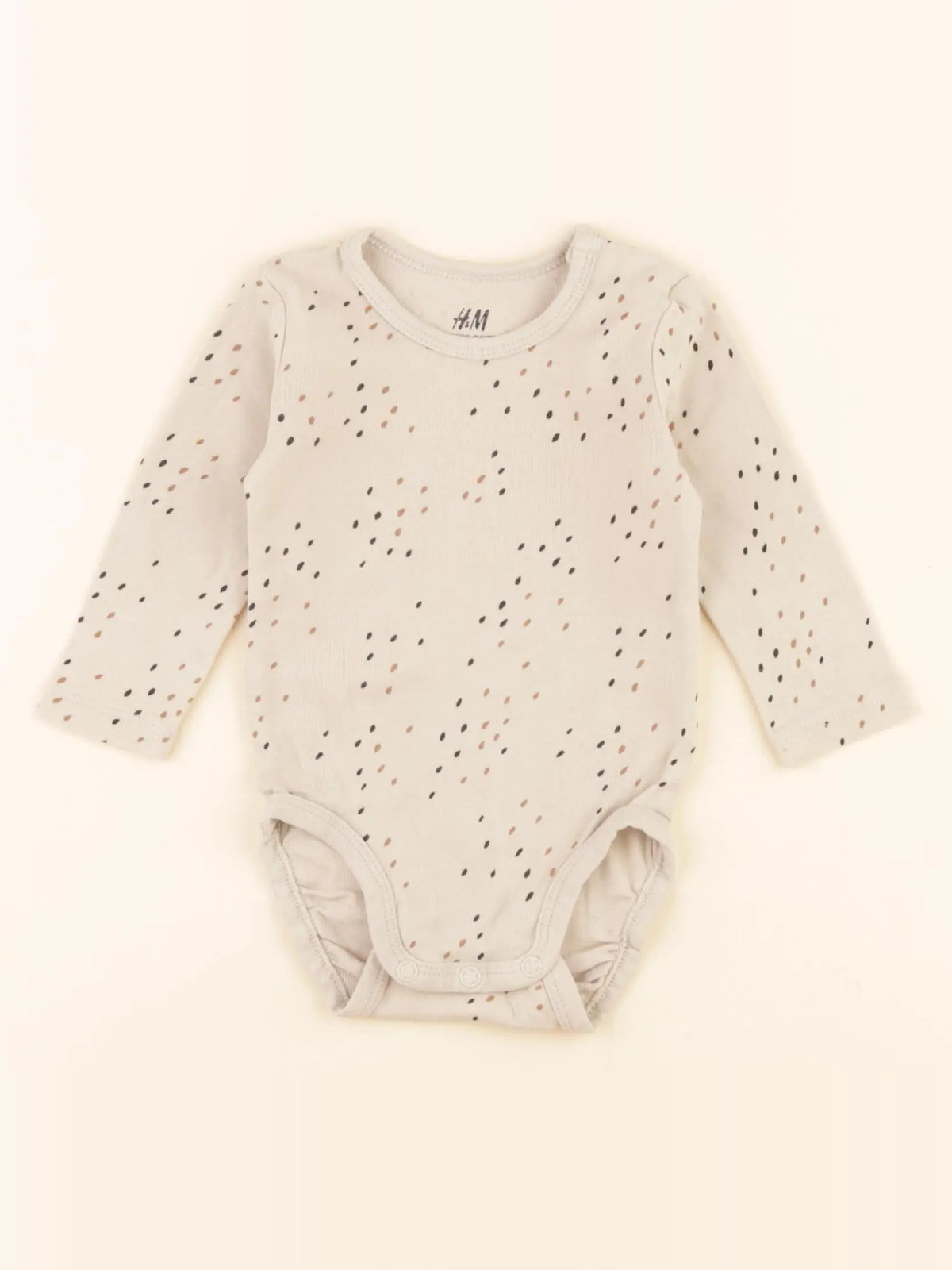 H&M - body beige - 2/4 mois