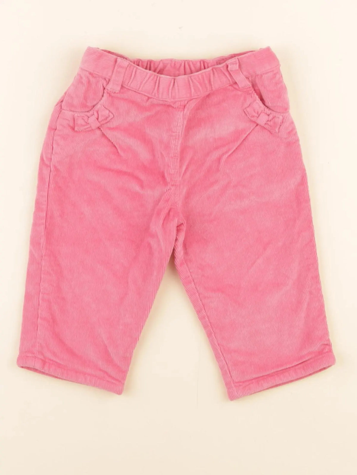 Petit Bateau - pantalon doublé rose - 6 mois