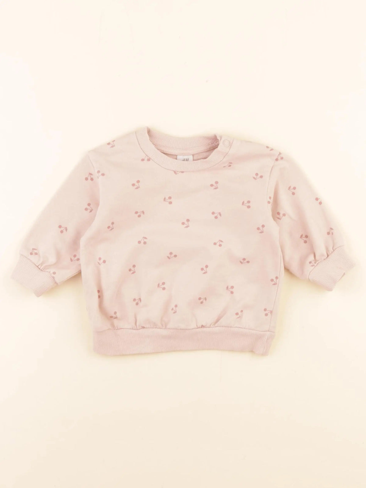 H&M - sweat rose - 2/4 mois