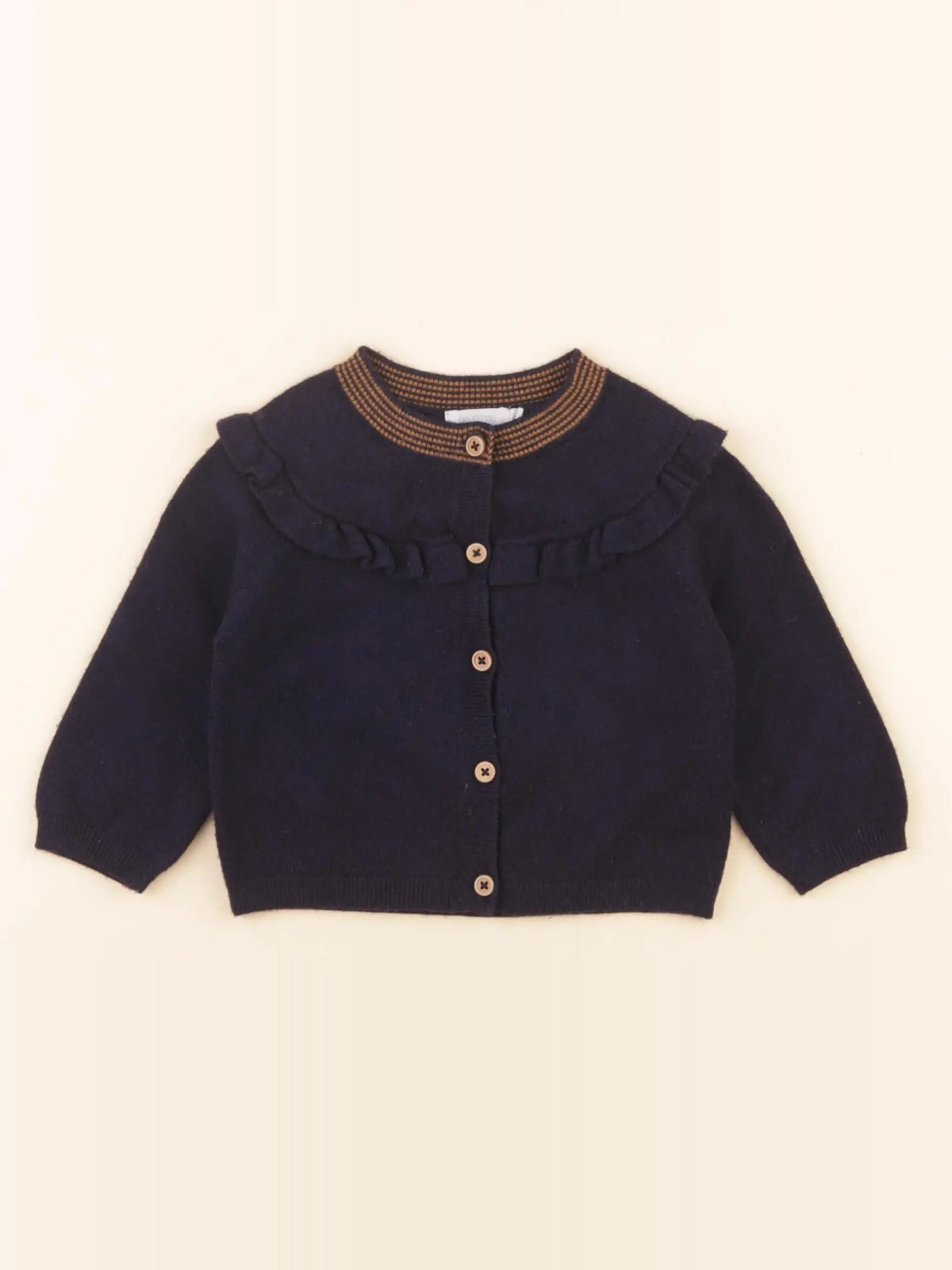 Boutchou - gilet bleu - 6 mois