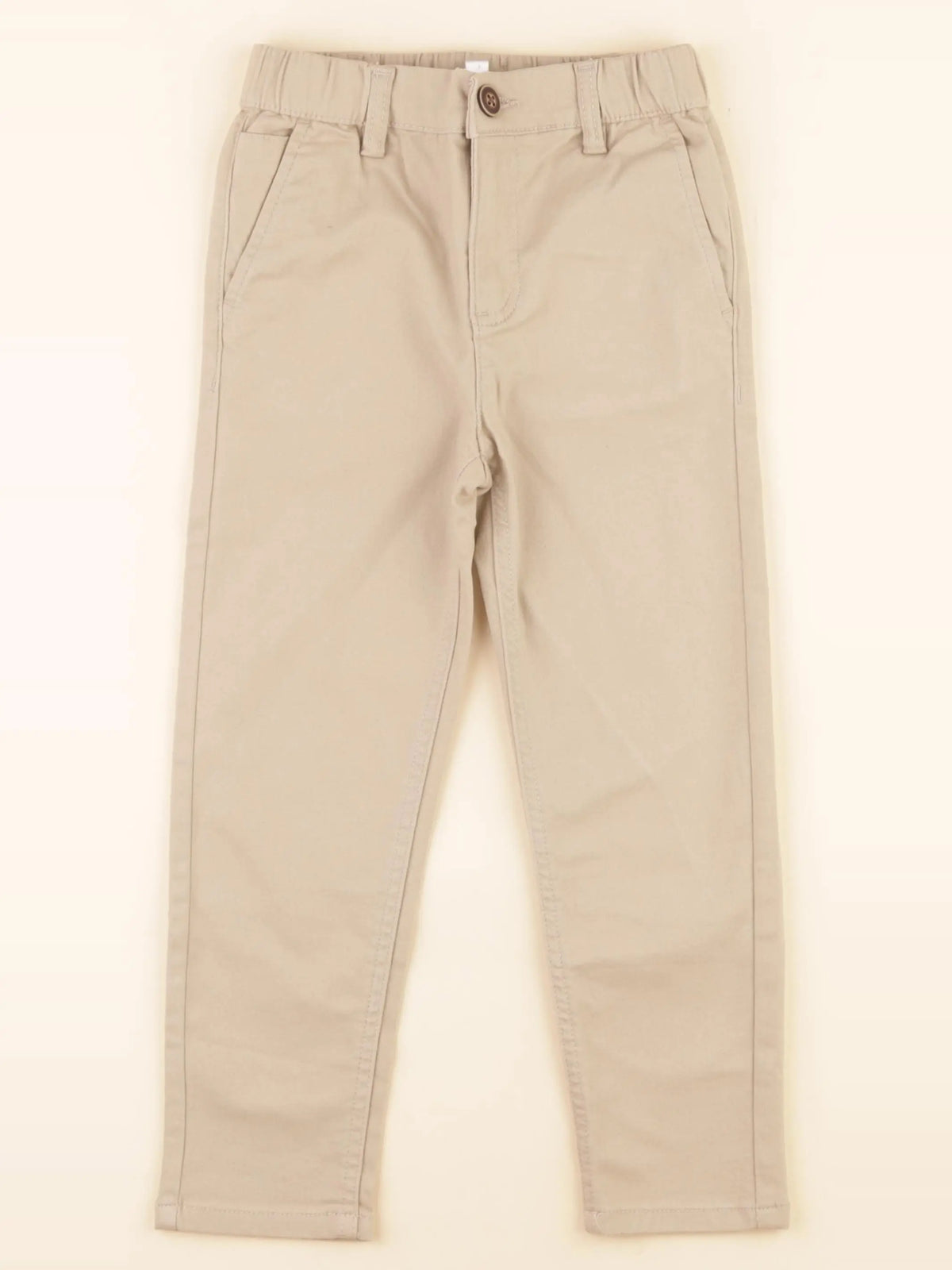 Vertbaudet - pantalon beige - 6 ans