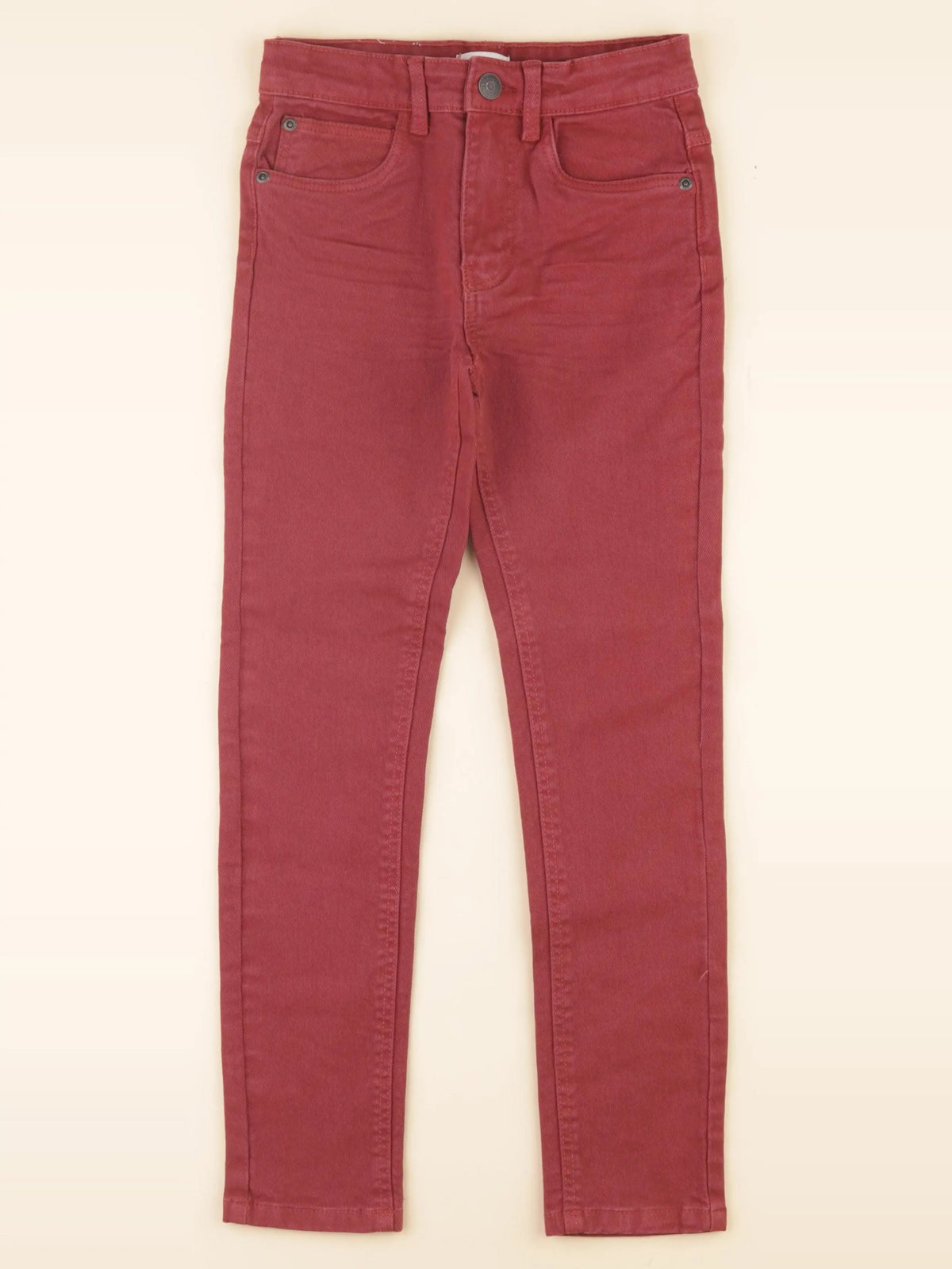 Vertbaudet - jean rouge - 9 ans