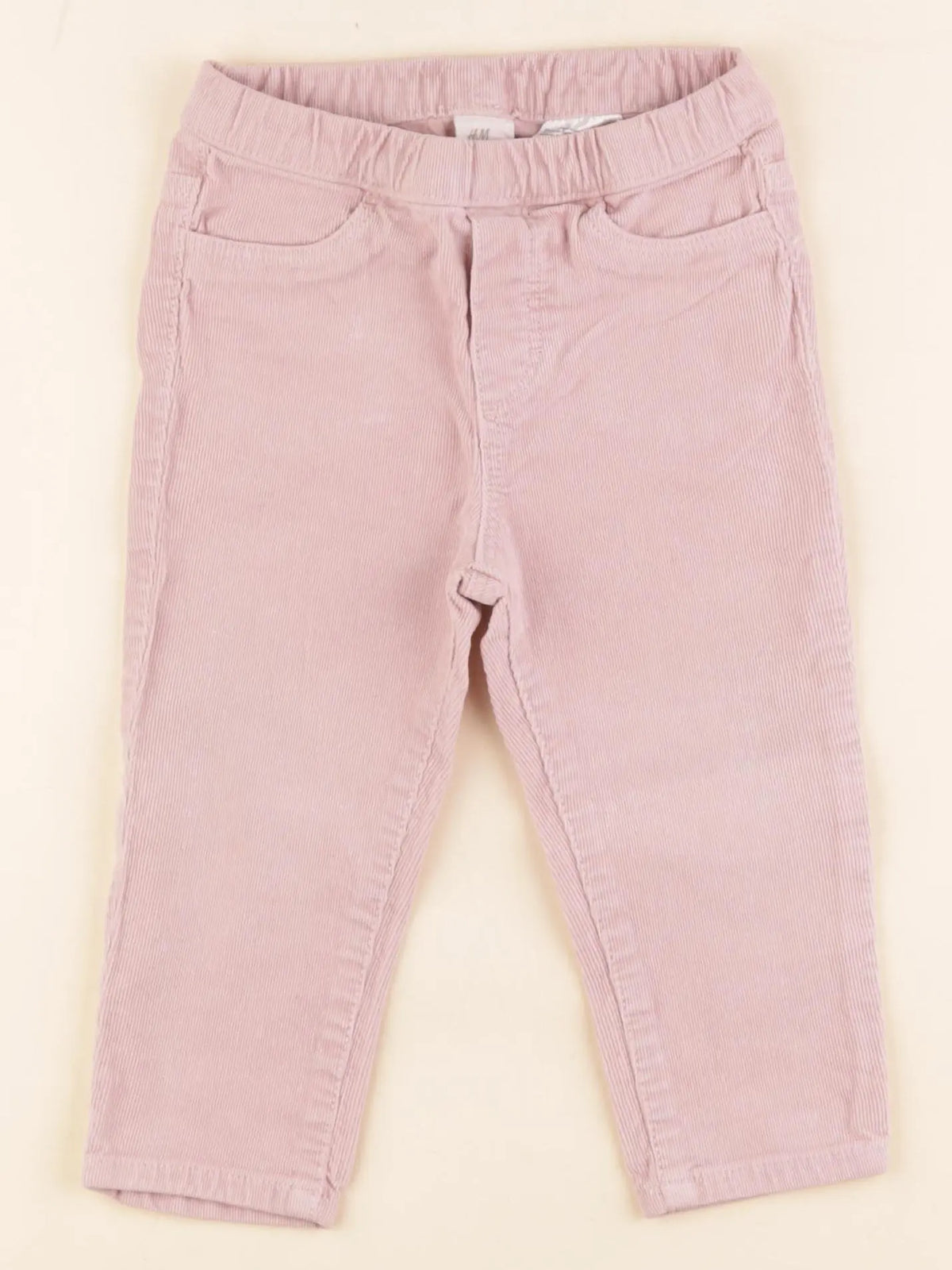 H&M - jegging rose - 12/18 mois